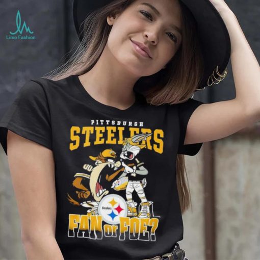 Tasmanian Devil and Bugs Bunny Pittsburgh Steelers fan or poe 2024 logo shirt