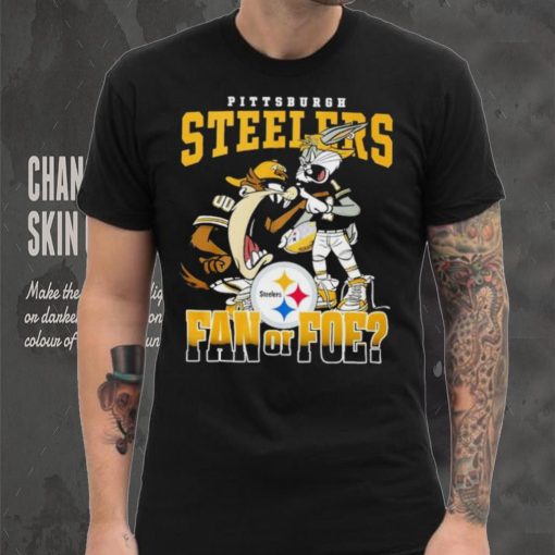 Tasmanian Devil and Bugs Bunny Pittsburgh Steelers fan or poe 2024 logo shirt