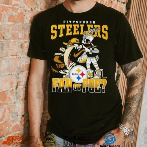 Tasmanian Devil and Bugs Bunny Pittsburgh Steelers fan or poe 2024 logo shirt