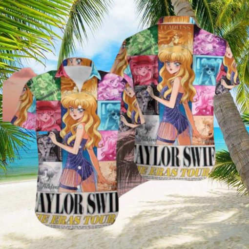 Taylor Swift The Eras Tour Hanavbara Version Cute Summer Trend 2024 Haiwaiian Shirt