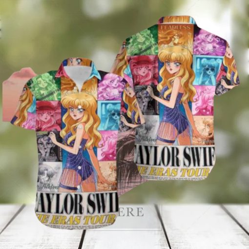 Taylor Swift The Eras Tour Hanavbara Version Cute Summer Trend 2024 Haiwaiian Shirt