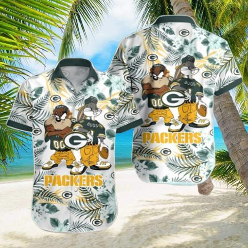 Taz And Bugs Green Bay Packers Hawaiian Shirt