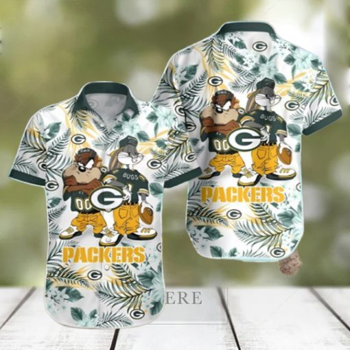 Taz And Bugs Green Bay Packers Hawaiian Shirt