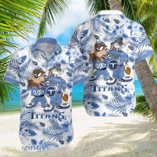 Tennessee Titans Hawaiian Shirt Taz and Bugs For NFL Team