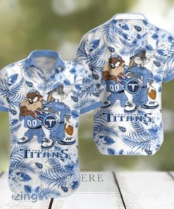 Tennessee Titans Hawaiian Shirt Taz and Bugs For NFL Team