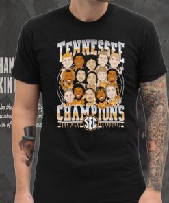 Tennessee Vols Champions 2024 men’s basketball caricature team shirt