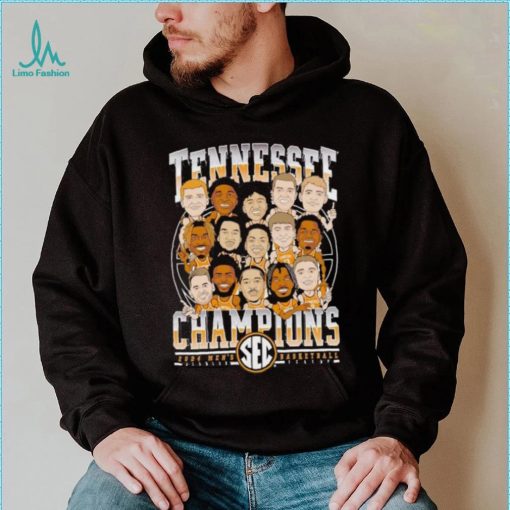 Tennessee Vols Champions 2024 men’s basketball caricature team shirt