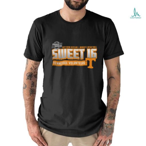 Tennessee Volunteers Wbb 2024 March Madness Sweet Sixteen Tee Shirt