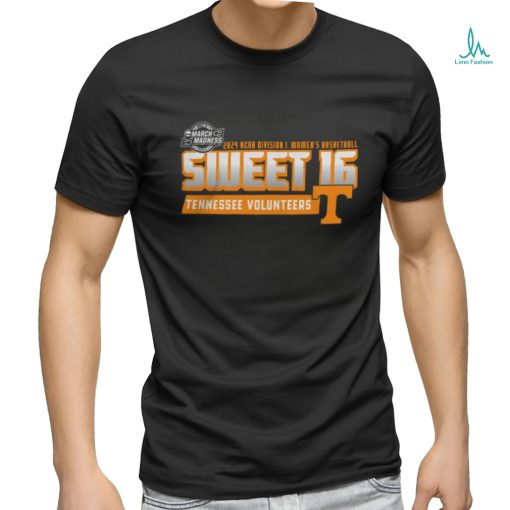 Tennessee Volunteers Wbb 2024 March Madness Sweet Sixteen Tee Shirt