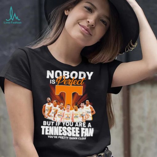 Tennessee Volunteers men’s basketball nobody is perfect but if you are a Tennessee fan player signatures shirt