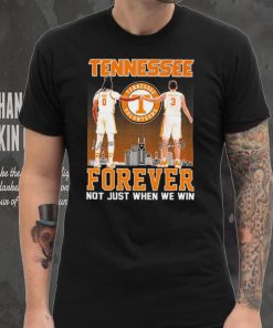 Tennessee forever not just when we win famous player signatures skyline shirt