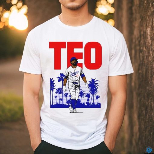 Teoscar Hernández player 37 Los Angeles Dodgers island shirt