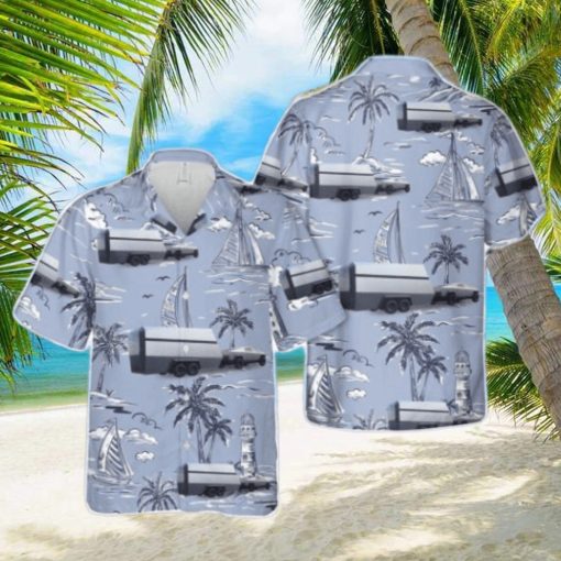 Tesla Cybertruck Camper Van 3D AOP Hawaiian Shirt Summer Holiday Gift