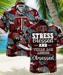 Texas A&ampM Aggies Stress Blessed Hawaiian Shirt