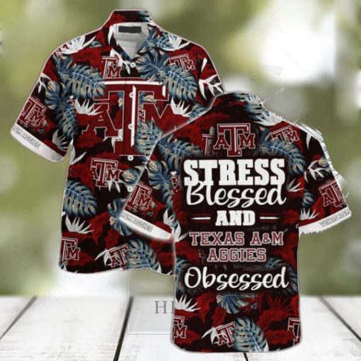 Texas A&ampM Aggies Stress Blessed Hawaiian Shirt