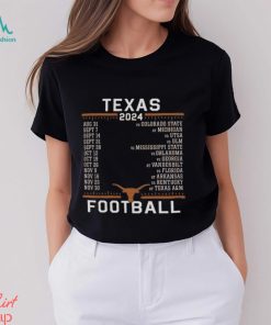 Texas Longhorns 2024 Football Schedule shirt