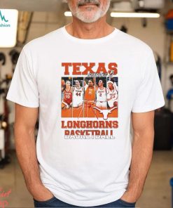 Texas Longhorns basketball team players logo starting 5 shirt