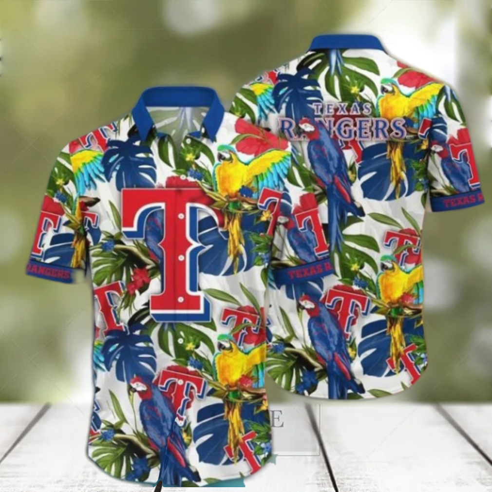 Texas Rangers MLB Aloha Hawaiian Shirt Texas Rangers MLB Aloha Hawaiian Shirt