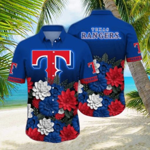 Texas Rangers MLB Flower Hawaii Shirt And Tshirt For Fans,