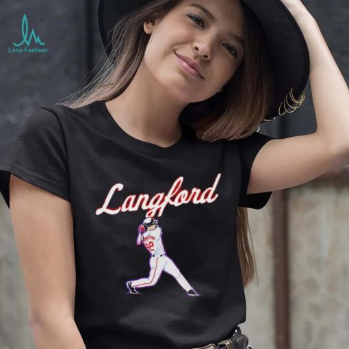 Texas Rangers Wyatt Langford Slugger Swing shirt