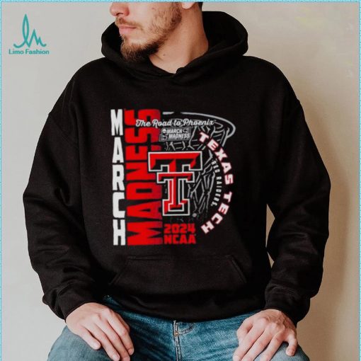 Texas Tech Red Raiders 2024 NCAA Basketball the road to Phoenix March Madness shirt