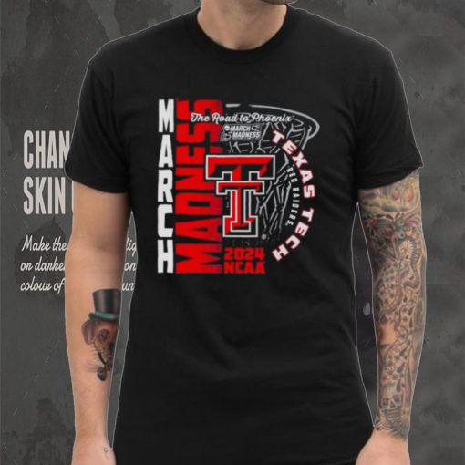 Texas Tech Red Raiders 2024 NCAA Basketball the road to Phoenix March Madness shirt