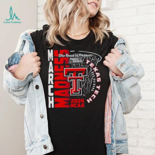 Texas Tech Red Raiders 2024 NCAA Basketball the road to Phoenix March Madness shirt