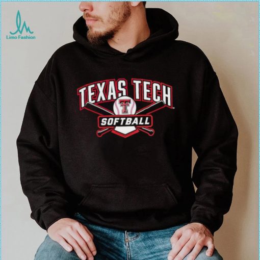 Texas Tech Red Raiders cross bats softball logo shirt