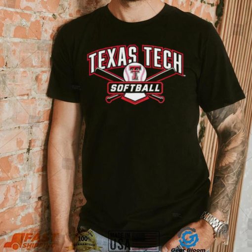 Texas Tech Red Raiders cross bats softball logo shirt
