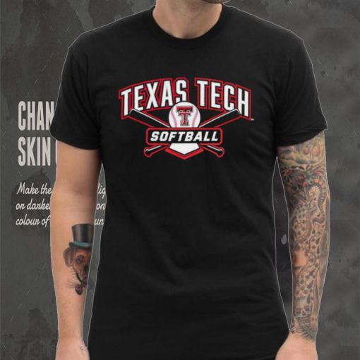 Texas Tech Red Raiders cross bats softball logo shirt