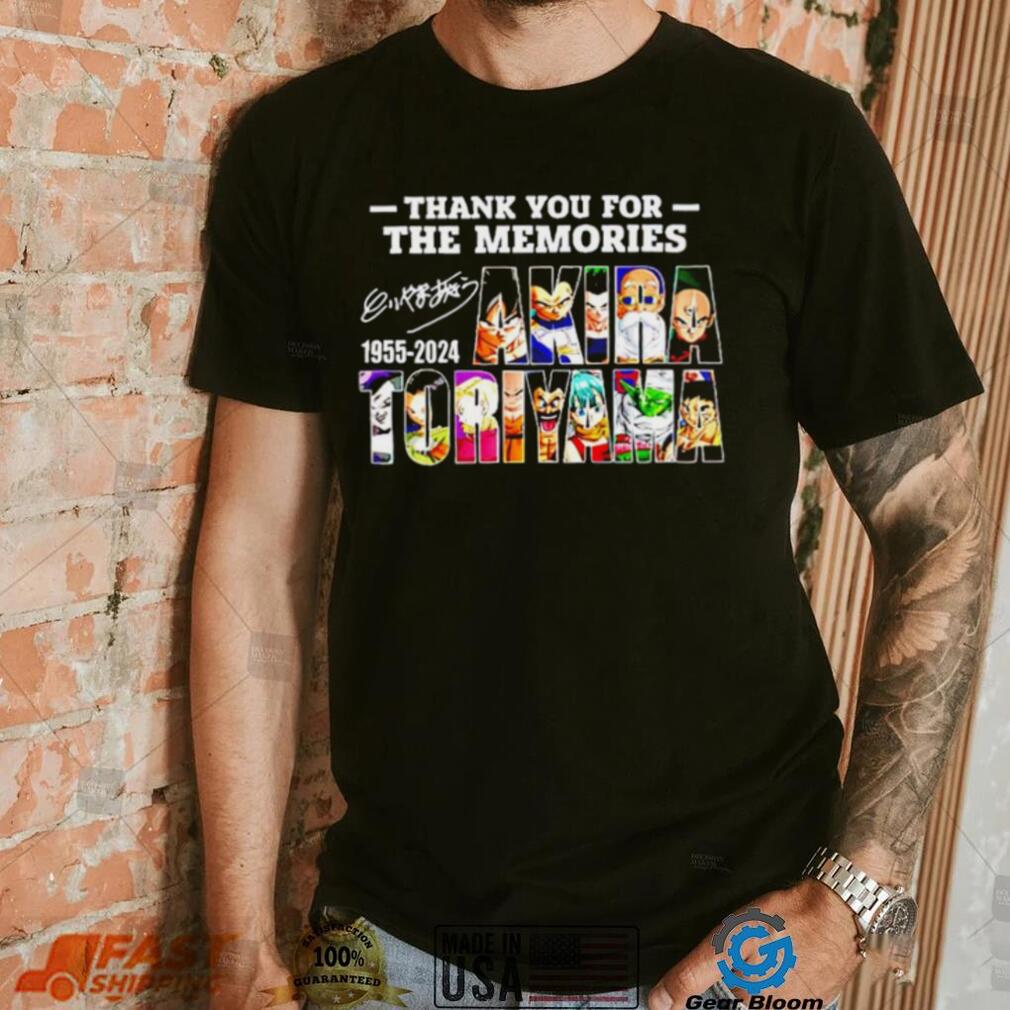 Thank You For The Memories Akira Toriyama shirt Thank You For The Memories Akira Toriyama shirt