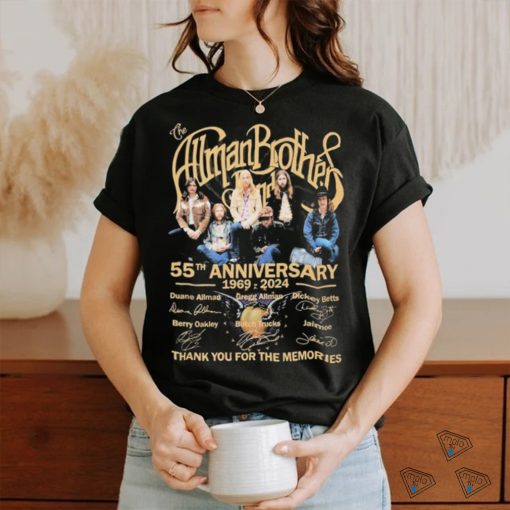 The Allman Brothers 55th Anniversary 1969 2024 Thank You For The Memories Signatures Shirt