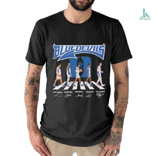 The Blue Devils Basketball Abbey Road Proctor Mitchell Mccain Roach And Filipowski Signatures Shirt