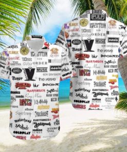 The British Rock Bands Full Logo Fan Gifts Classic Summer Trend 2024 Hawaiian Shirt