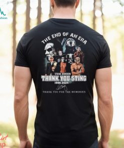 The End Of An Era Steve Borden Thank You Sting 1985 2024 Thank You For The Memories Signature shirt