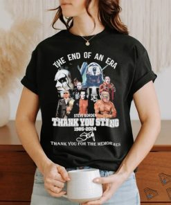 The End Of An Era Steve Borden Thank You Sting 1985 2024 Thank You For The Memories Signatures Shirt