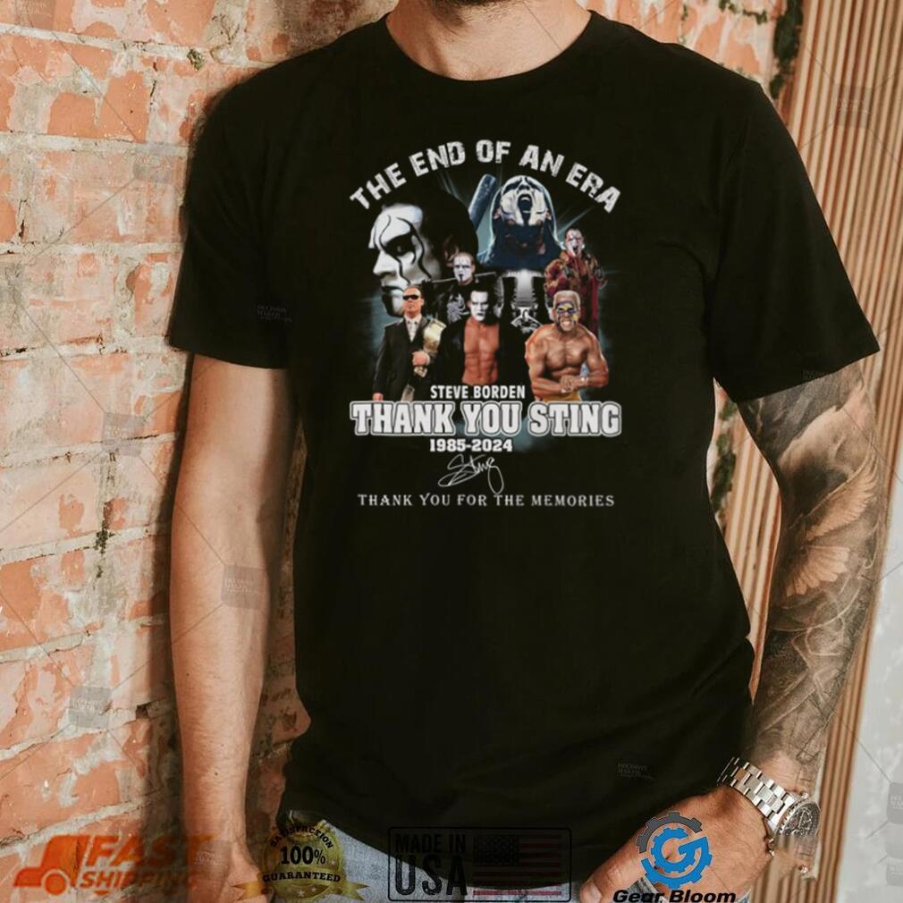 The End Of An Era Steve Borden Thank You Sting Shirt The End Of An Era Steve Borden Thank You Sting Shirt