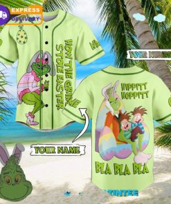 The Grinch Hippity Hoppity Custom Name Baseball Jersey