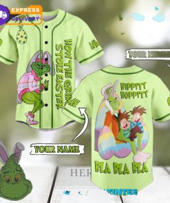 The Grinch Hippity Hoppity Custom Name Baseball Jersey