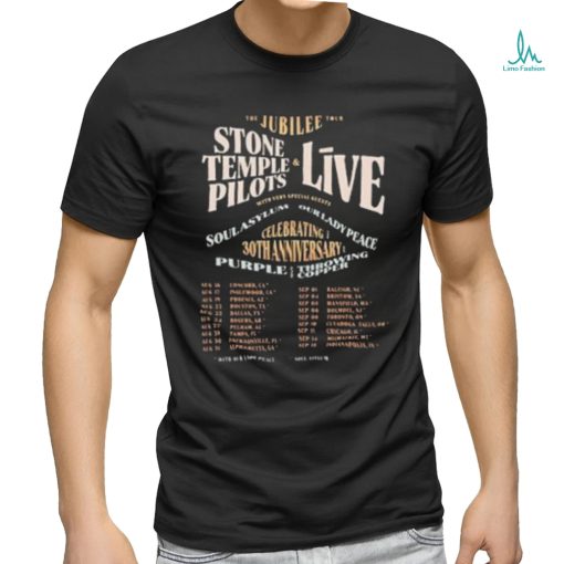 The Jubilee Tour 2024 Merch Stone Temple Pilots Celebrating 30th Anniversary Shirt