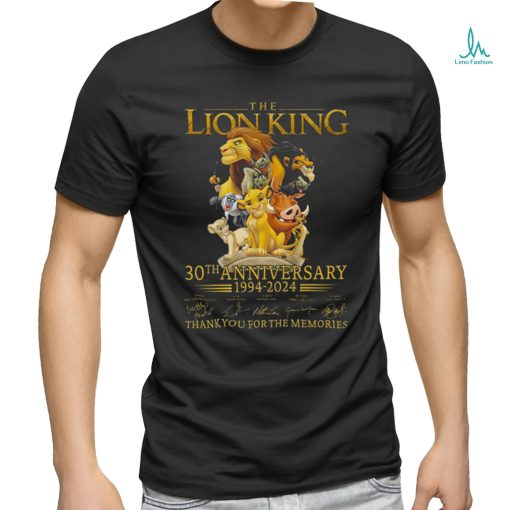 The Lion King Thank You For The Memories 1994 2024 T Shirt