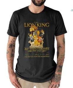 The Lion King Thank You For The Memories 1994 2024 T Shirt