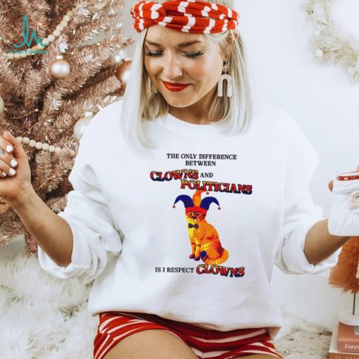 The Only Difference Between Clowns And Politicians shirt