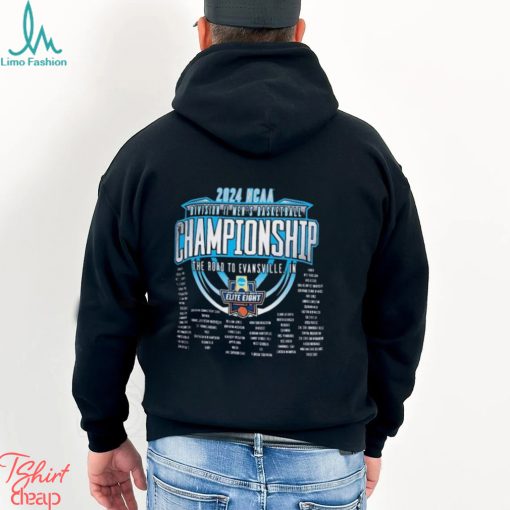 The Road To Evansville, IN 2024 NCAA Division II Men’s Basketball Championship Shirt
