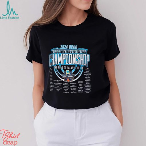The Road To Evansville, IN 2024 NCAA Division II Men’s Basketball Championship Shirt