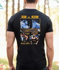 The Rock Vs. Hollywood Hogan Wrestlemania X8 Graphic T shirt