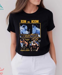 The Rock Vs. Hollywood Hogan Wrestlemania X8 Graphic T shirt
