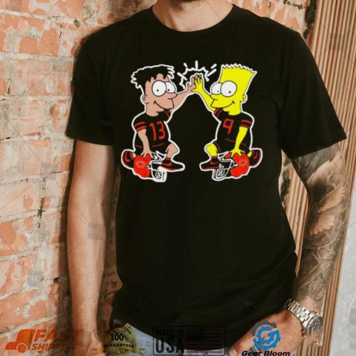 The Simpson Chicago Bears helmet shirt