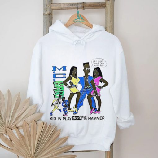 The Simpsons M.c.Bart you can’t touch this home boy kid in play don’t hurt ’em hammer shirt