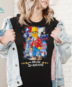 The Simpsons family never surrender shirt